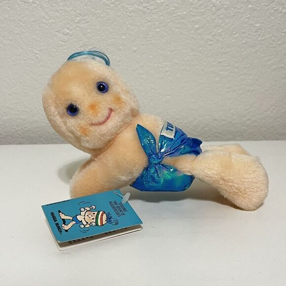 Taco Bell Hugga Bunch TUGGINS Blue Baby Doll Plush Exercises 1984 w/Tag - Picture 1 of 10